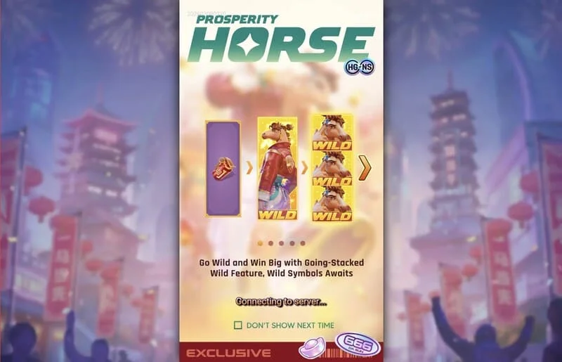 Prosperity Horse - gestapeltes Wild auf den Walzen
